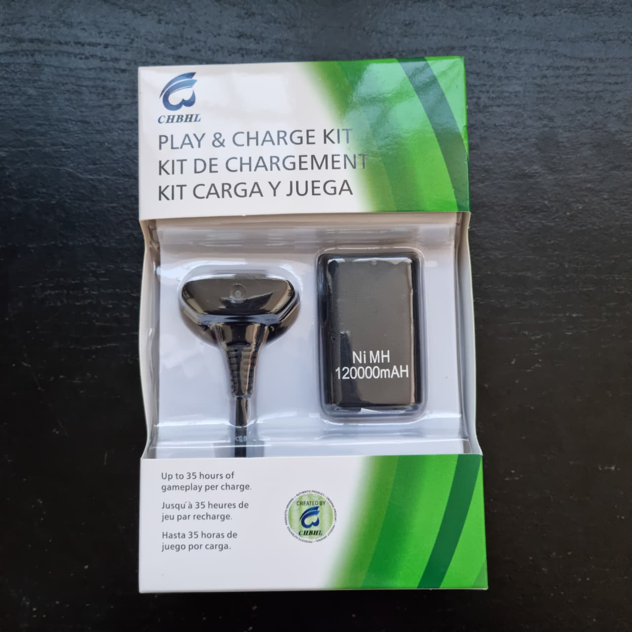Carregador + bateria controle Xbox 360