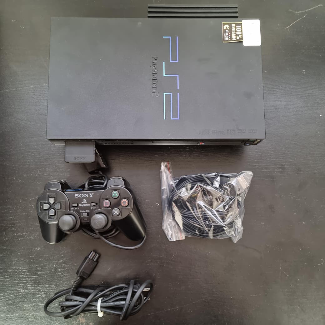 PlayStation 2 Fat - Leitor 100% com HD e jogos