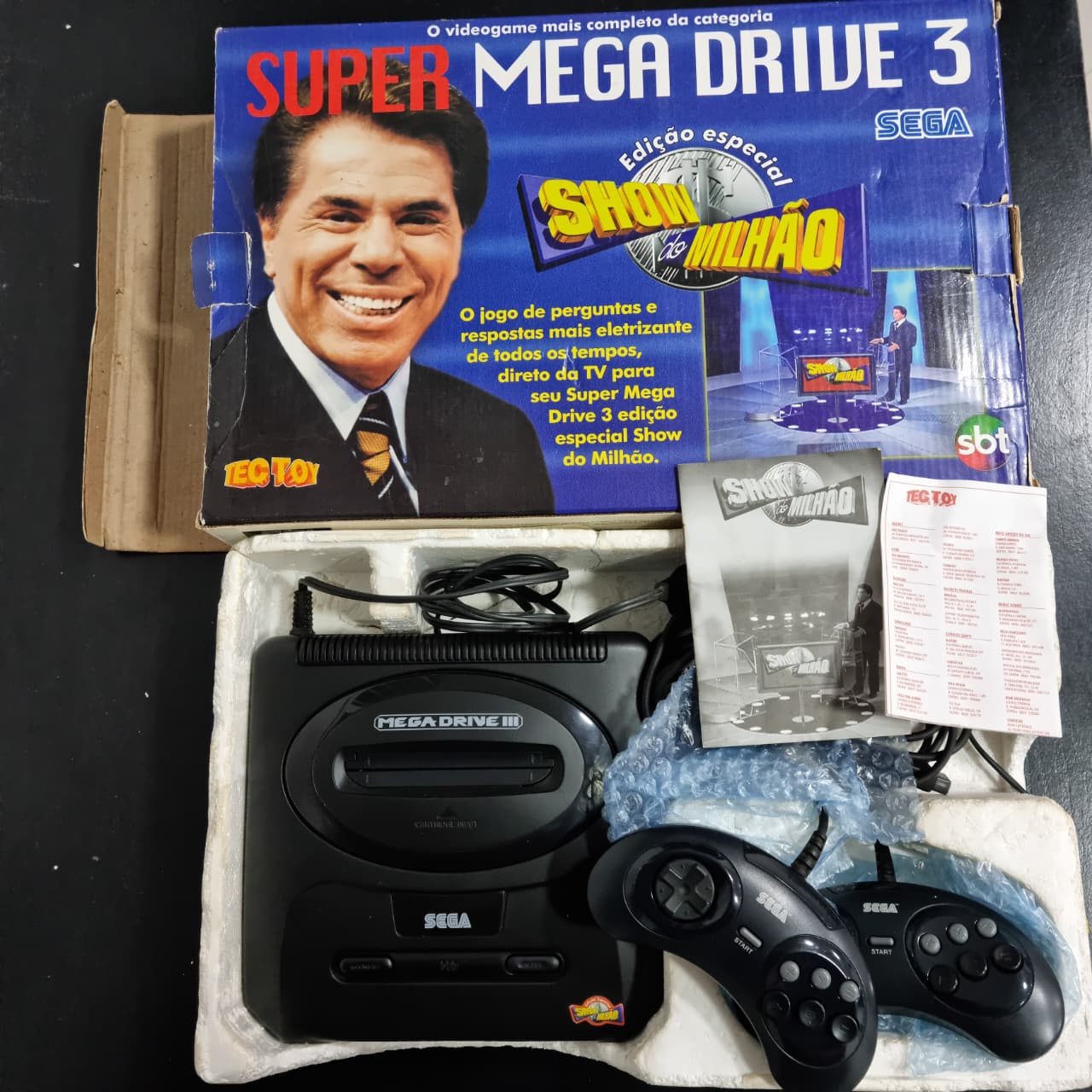Mega drive 3 edição show do Milhão